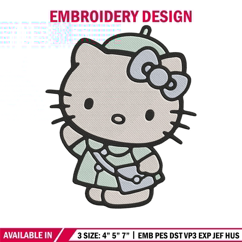 Hello Kitty girl Embroidery Design, Hello kitty Embroidery, Embroidery File, Anime Embroidery, Digital download.jpg