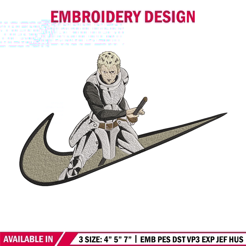 Iaian x nike Embroidery Design, One punch man Embroidery, Embroidery File, Nike Embroidery, Anime shirt,Digital download.jpg