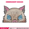 Inosuke Peeker Embroidery Design, Demon slayer Embroidery, Embroidery File, Anime Embroidery, Digital download..jpg