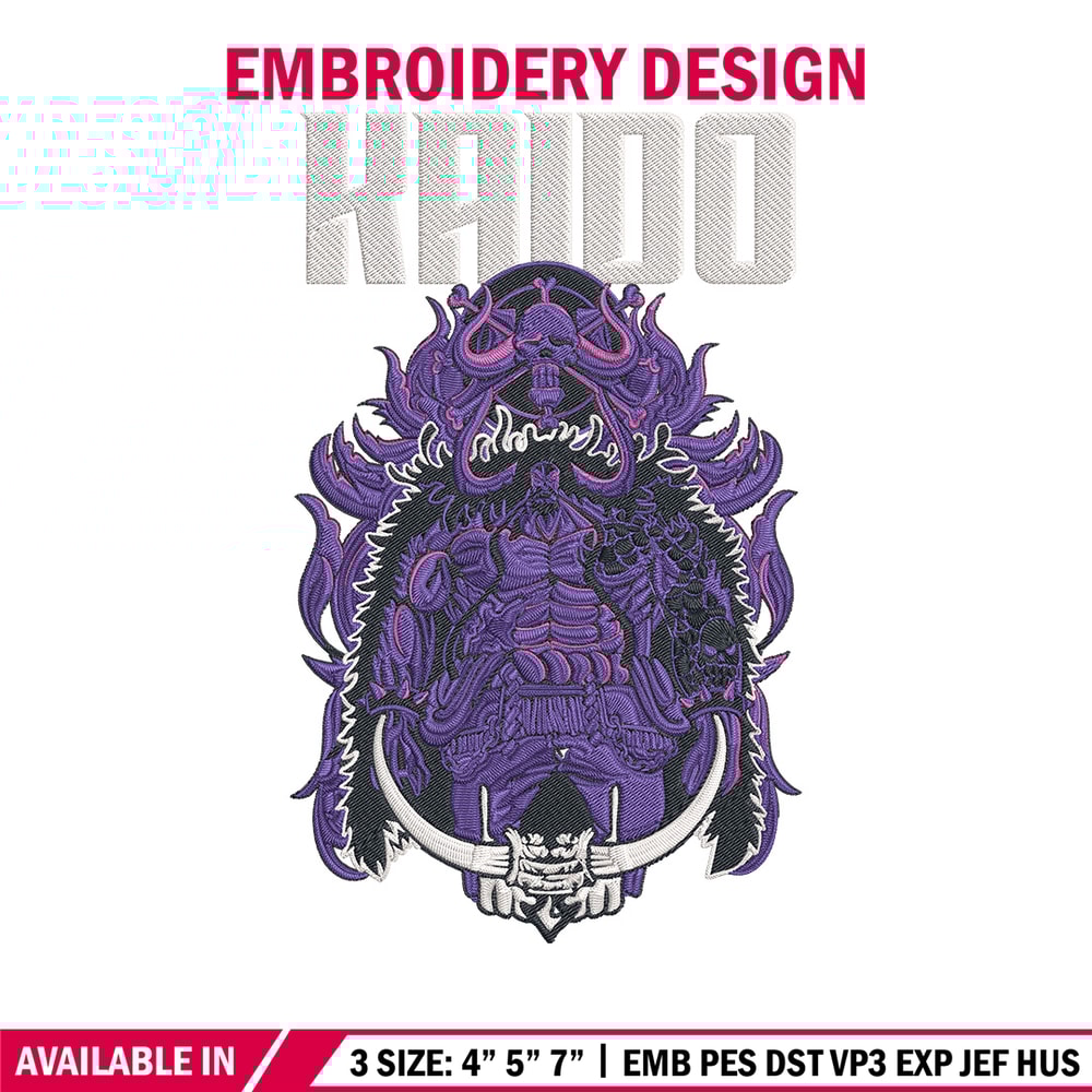 Kaido poster Embroidery Design,One piece Embroidery, Embroidery File, Anime Embroidery, Anime shirt, Digital download.jpg