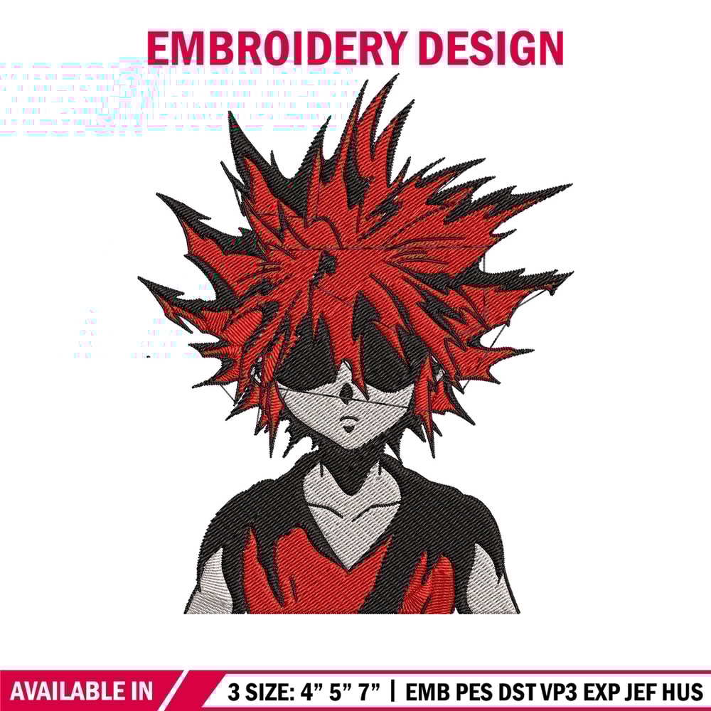 Killua Embroidery Design, Hunter x hunter Embroidery, Embroidery File, Anime Embroidery, Anime shirt, Digital download..jpg