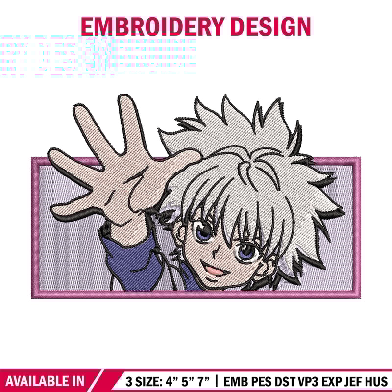 Killua nike embroidery design, Hunter x hunter embroidery, nike design, Logo shirt, anime shirt, digital download.jpg