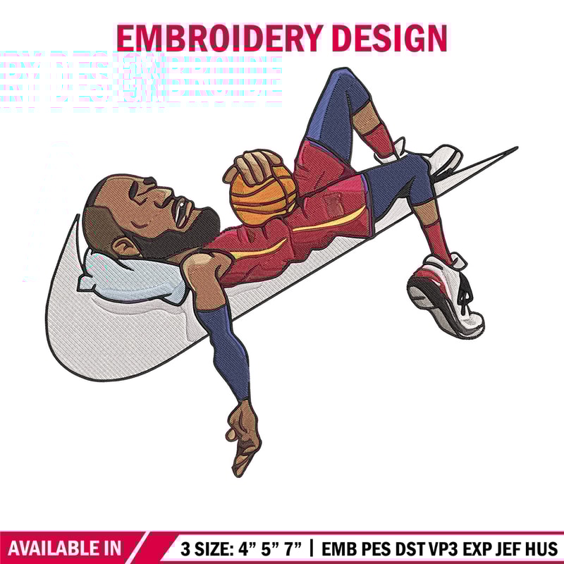 Lebron james Embroidery Design, Basketball Embroidery, Embroidery File, Nike Embroidery, Anime shirt, Digital download.jpg