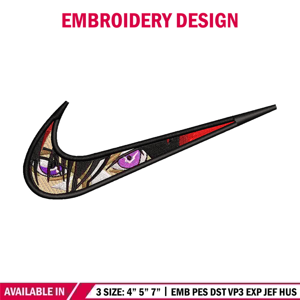 Lelouch vi Britannia Nike embroidery design, anime embroidery, nike design, anime design, anime shirt, Digital download.jpg