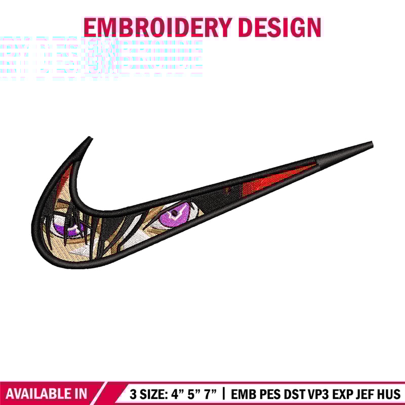 Lelouch vi Britannia Nike embroidery design, anime embroidery, nike design, anime design, anime shirt, Digital download.jpg