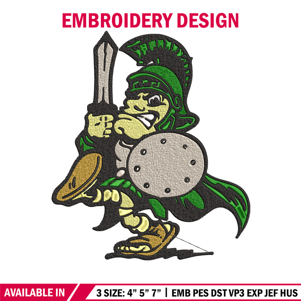 Michigan State logo embroidery design, Logo embroidery, Sport embroidery, logo sport embroidery, Embroidery design.jpg