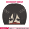 Mikasa Peeker Embroidery Design, Aot Embroidery, Embroidery File, Anime Embroidery, Anime shirt, Digital download.jpg