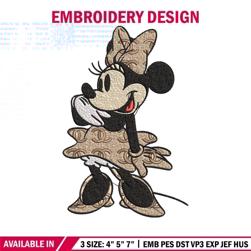 Minnie fun gucci Embroidery Design, Gucci Embroidery, Brand Embroidery, Logo shirt, Embroidery File, Digital download.jpg