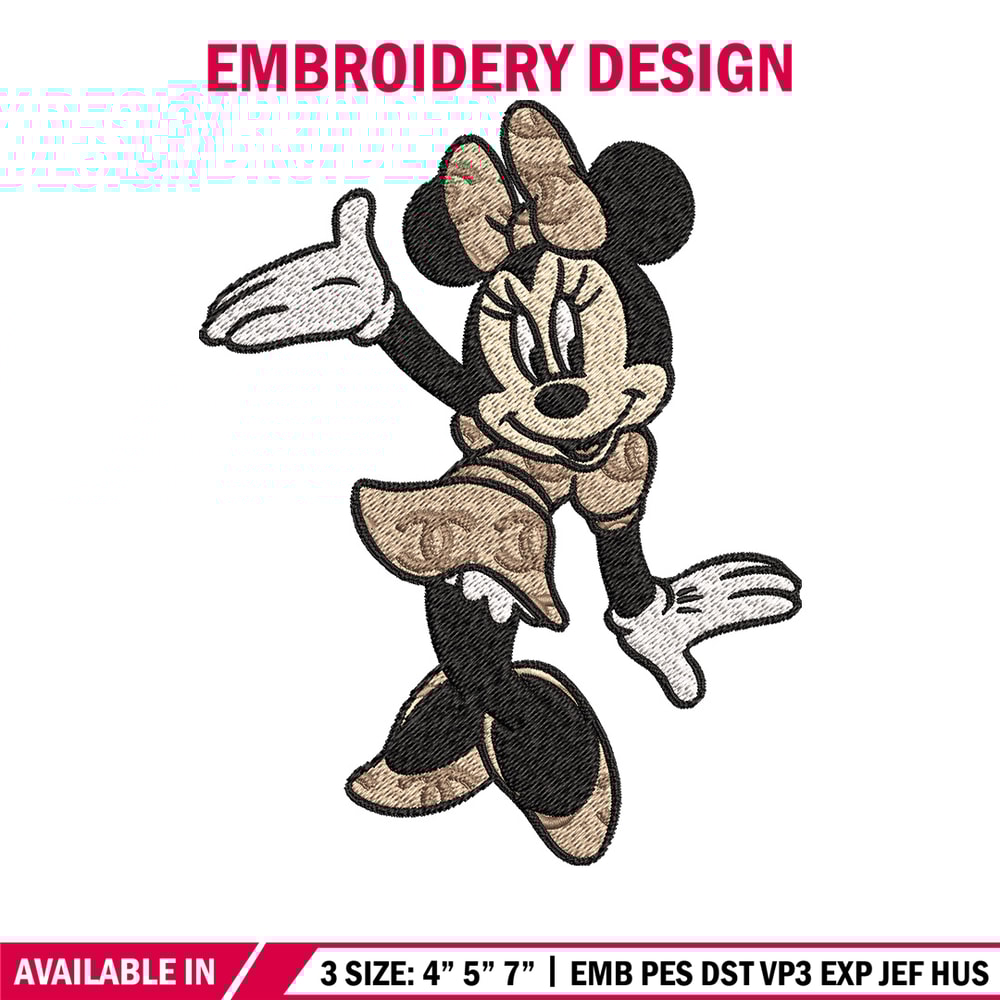 Minnie funny Embroidery Design, Gucci Embroidery, Brand Embroidery, Embroidery File, Logo shirt, Digital download.jpg