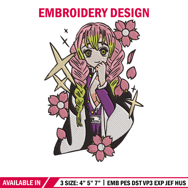 Mitsuri Embroidery Design, Demon slayer Embroidery, Embroidery File, Anime Embroidery,Anime shirt, Digital download.jpg