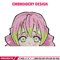 Mitsuri Peeker Embroidery Design, Demon slayer Embroidery, Embroidery File, Anime Embroidery, Digital download.jpg