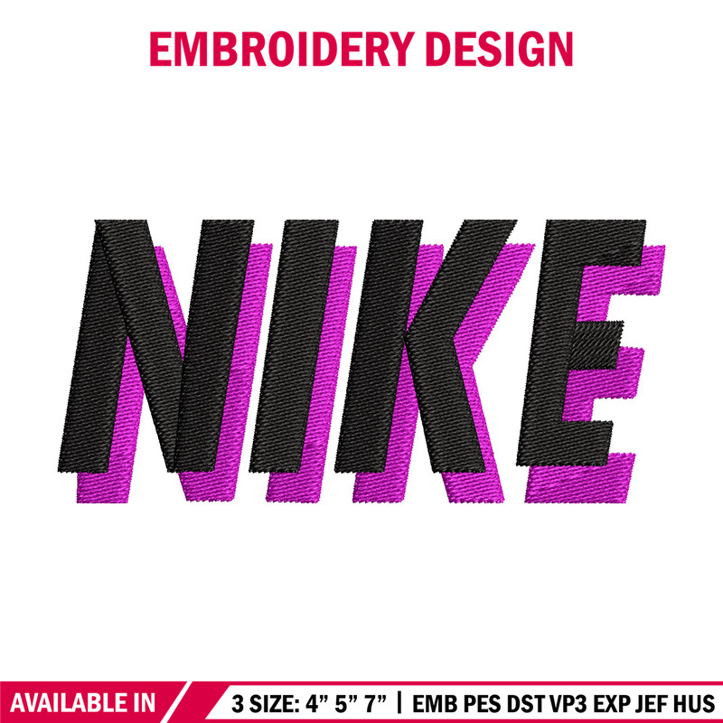 Nike black pink embroidery design, Nike embroidery, Nike design,Embroidery file,Embroidery shirt,Digital download.jpg
