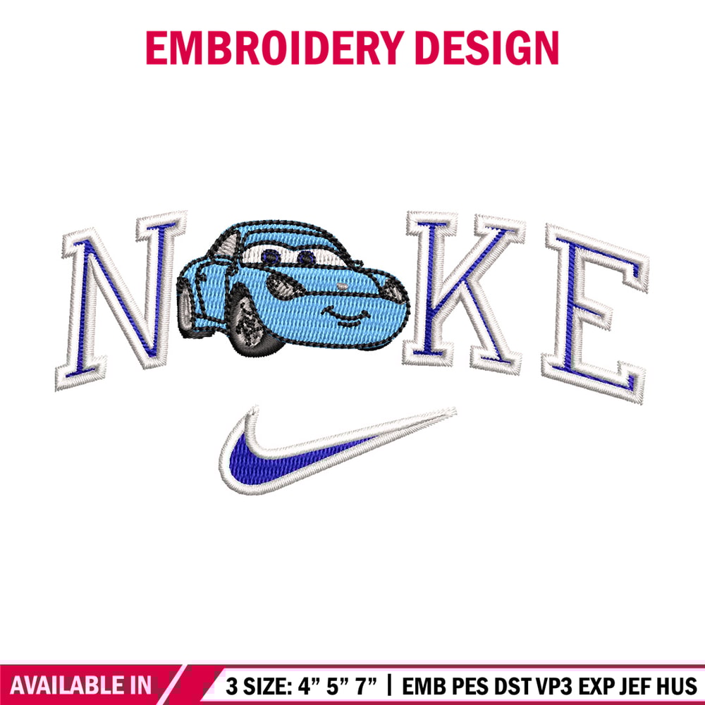 Nike blue mcqueen embroidery design, Mcqueen embroidery, Nike design, Embroidery shirt, Embroidery file,Digital download.jpg