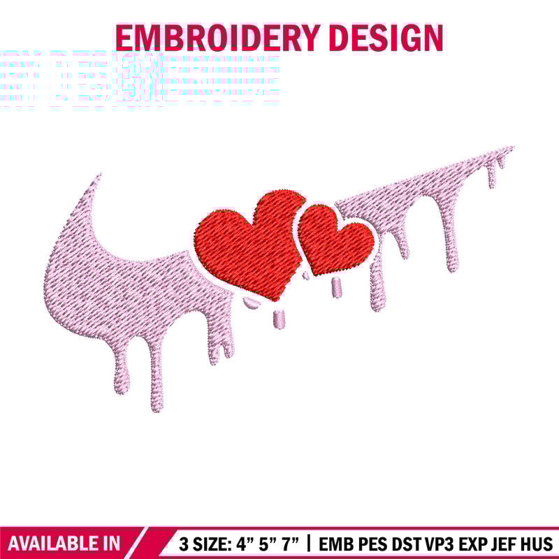 Nike red heart Embroidery Design, Nike Embroidery, Brand Embroidery, Embroidery File, Logo shirt, Digital download.jpg