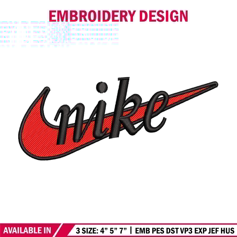 Nike red logo embroidery design, Nike embroidery, Nike design, Embroidery file,Embroidery shirt, Digital download.jpg