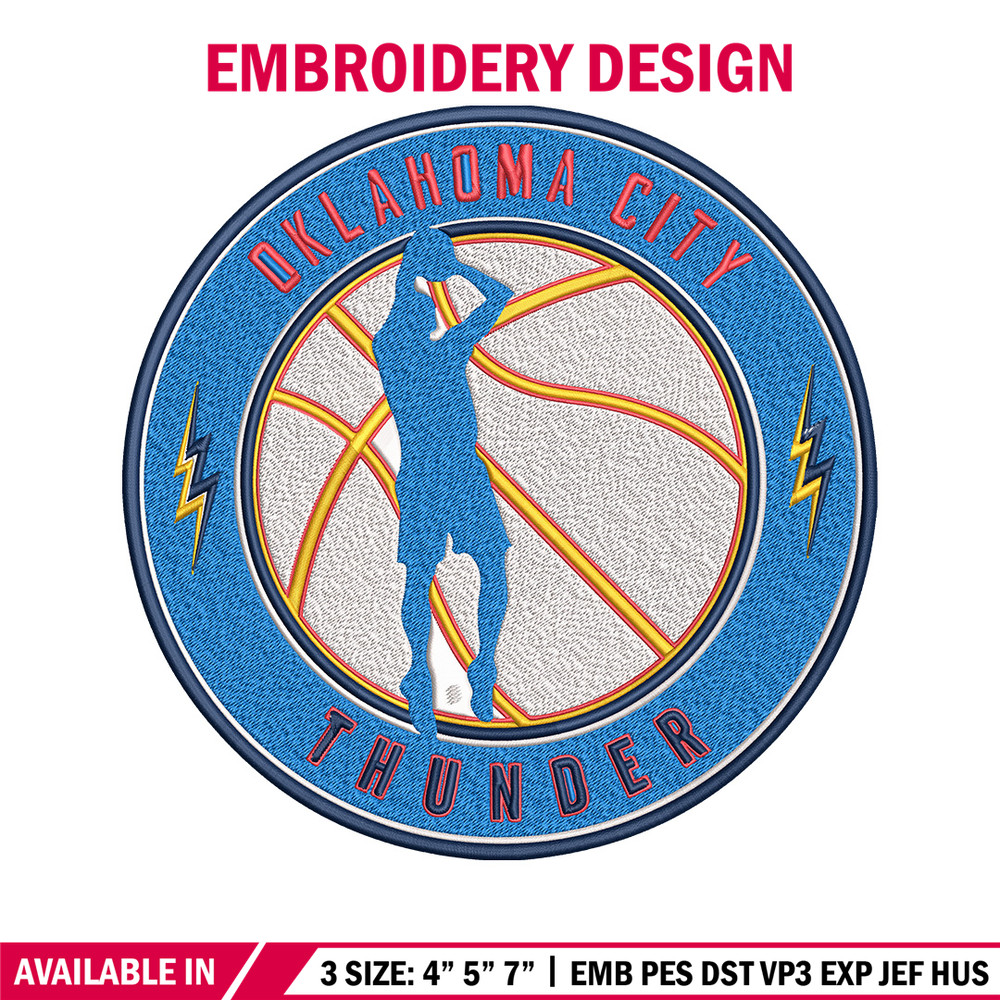 Oklahoma Thunder design embroidery design, NBA embroidery, Sport embroidery, Embroidery design, Logo sport embroidery..jpg