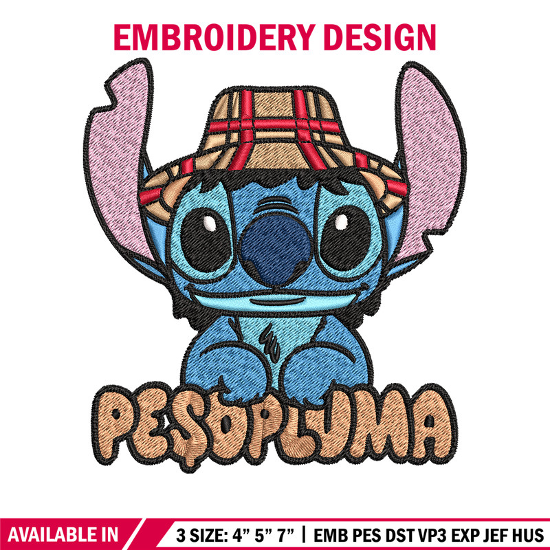 Peso Pluma Stitch Embroidery design, Peso Pluma Stitch Embroidery, cartoon design, Embroidery File, Digital download..jpg