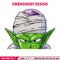 Piccolo Peeker Embroidery Design, Dragonball Embroidery, Embroidery File, Anime Embroidery, Anime shirt,Digital download.jpg