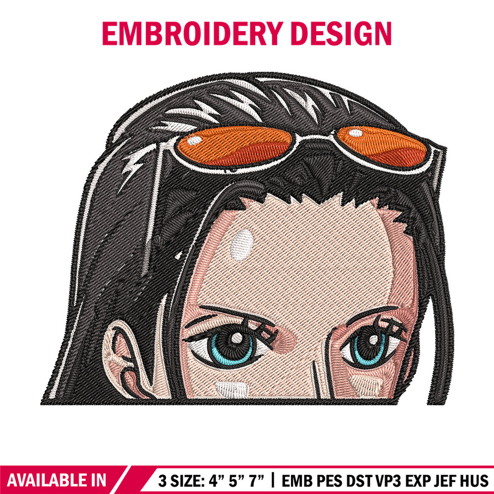 Robin Peeker Embroidery Design, One piece Embroidery, Embroidery File, Anime Embroidery, Anime shirt, Digital download.jpg