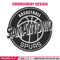San Antonio Spurs logo embroidery design, NBA embroidery,Embroidery design,Logo sport embroidery, Sport embroidery.jpg