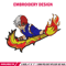 Shoto Todoroki Nike embroidery design, My hero academia embroidery, Nike design, anime design, Digital download.jpg