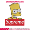 Simpson Supreme Embroidery design, Simpson Embroidery, cartoon design, Embroidery File, logo shirt, Instant download..jpg