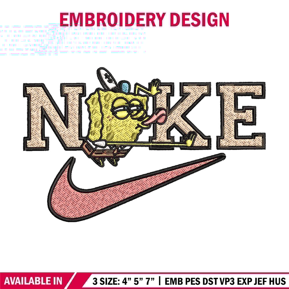 Spongebob x nike Embroidery Design, Nike Embroidery, Brand Embroidery, Embroidery File, Logo shirt, Digital download.jpg