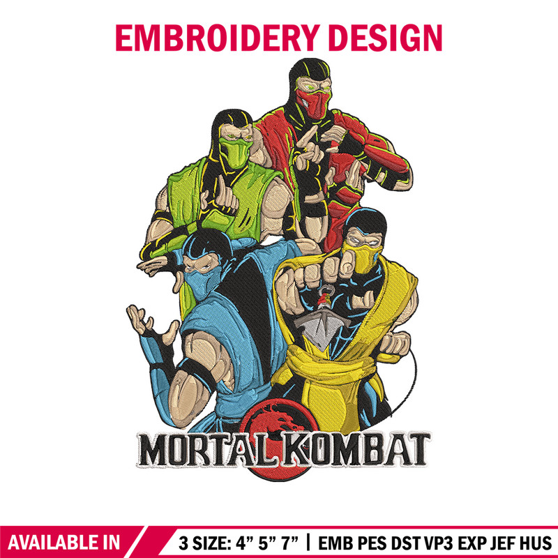 Sub Zero Embroidery Design, Mortal kombat Embroidery, Embroidery File, Anime Embroidery, Anime shirt, Digital download.jpg