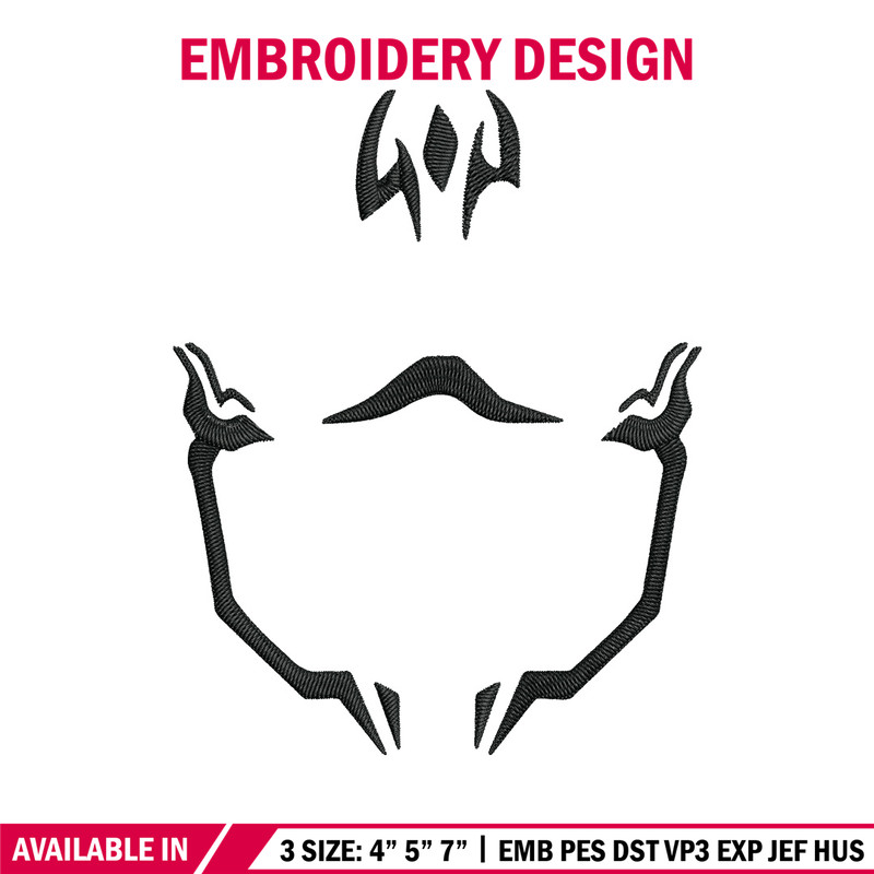 Sukuna Curses Embroidery Design, Jujutsu Embroidery, Embroidery File, Anime Embroidery, Anime shirt, Digital download.jpg