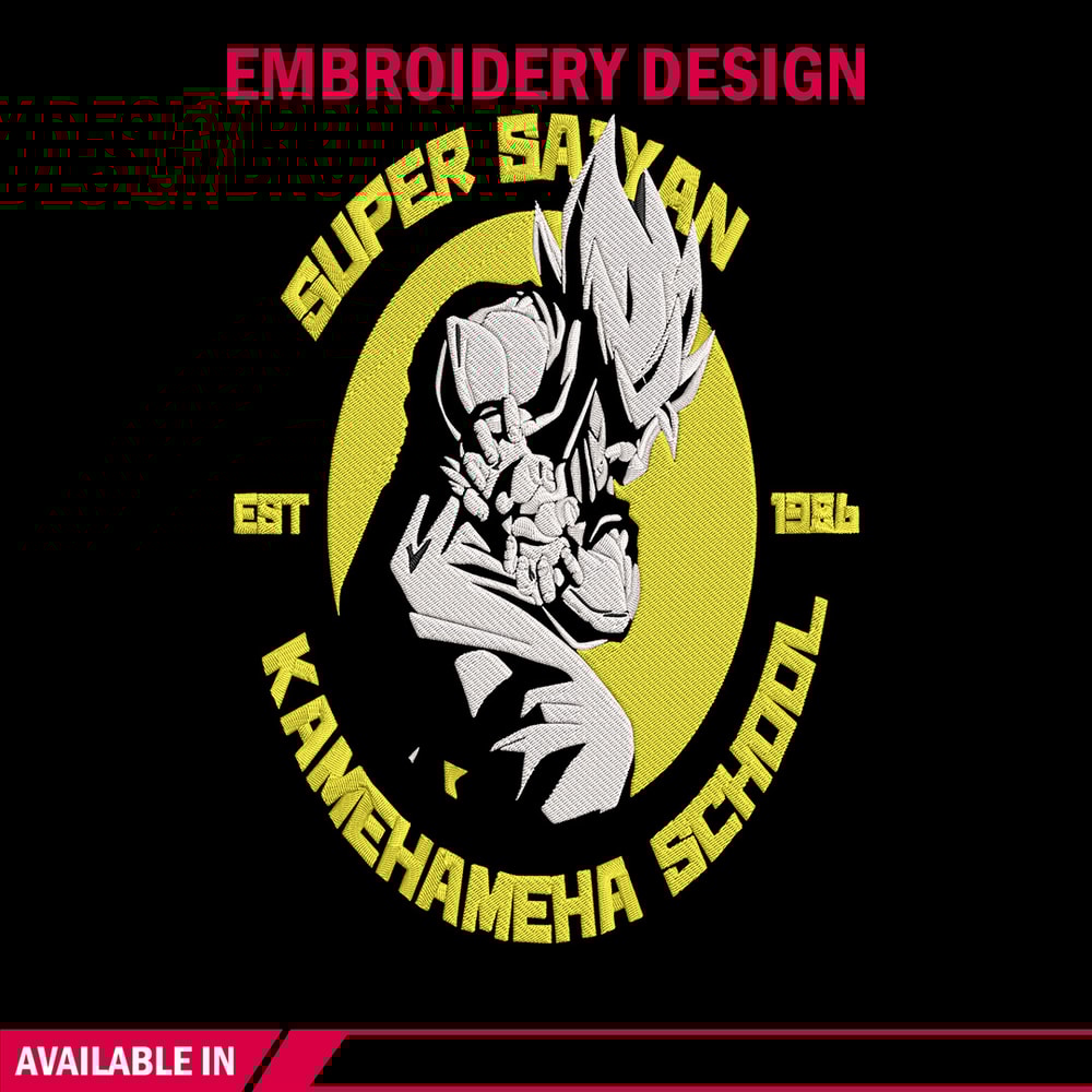 Super saiyan Embroidery Design, Dragonball Embroidery, Embroidery File, Anime Embroidery, Anime shirt, Digital download.jpg