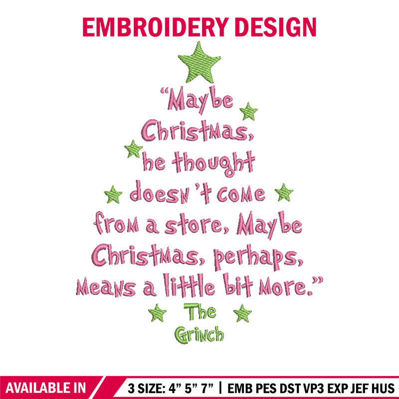 The Grinch embroidery design, Grinch embroidery, Chrismas design, Embroidery shirt,Embroidery file,Digital download.jpg