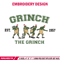 The grinch est embroidery design,Grinch embroidery, Chrismas design, Embroidery shirt, Embroidery file, Digital download.jpg