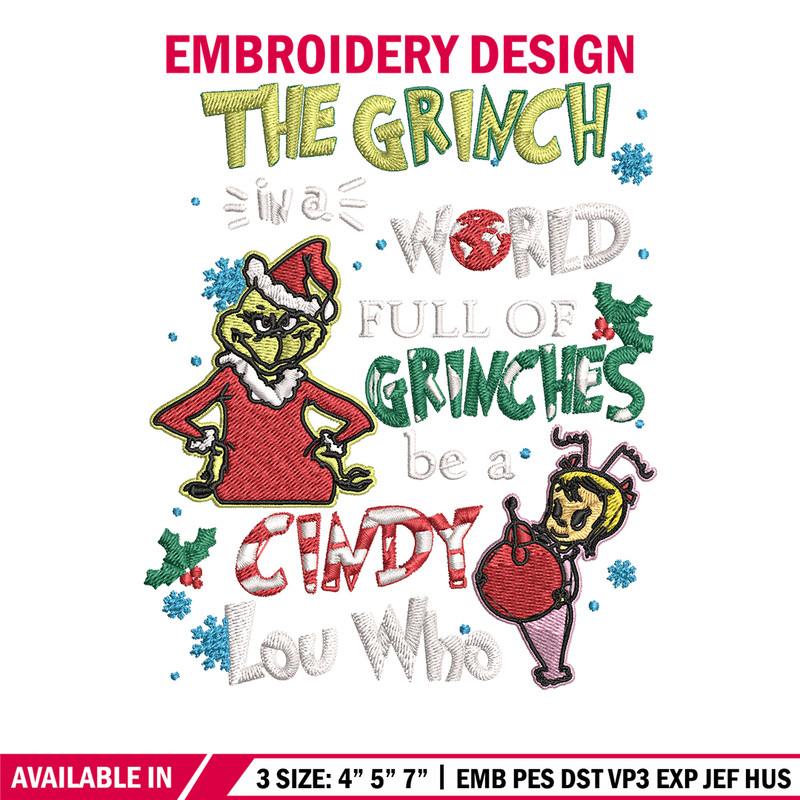 The grinch logo Embroidery design, Grinch christmas Embroidery, Grinch design, Embroidery File, Instant download.jpg