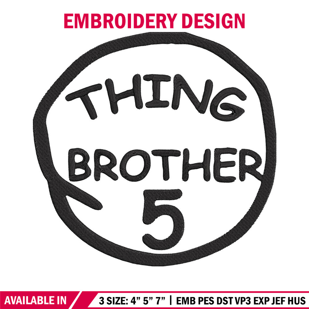 Thing Brother 5 Embroidery Design, Embroidery File, logo Embroidery, logo shirt, Embroidery design, Digital download..jpg