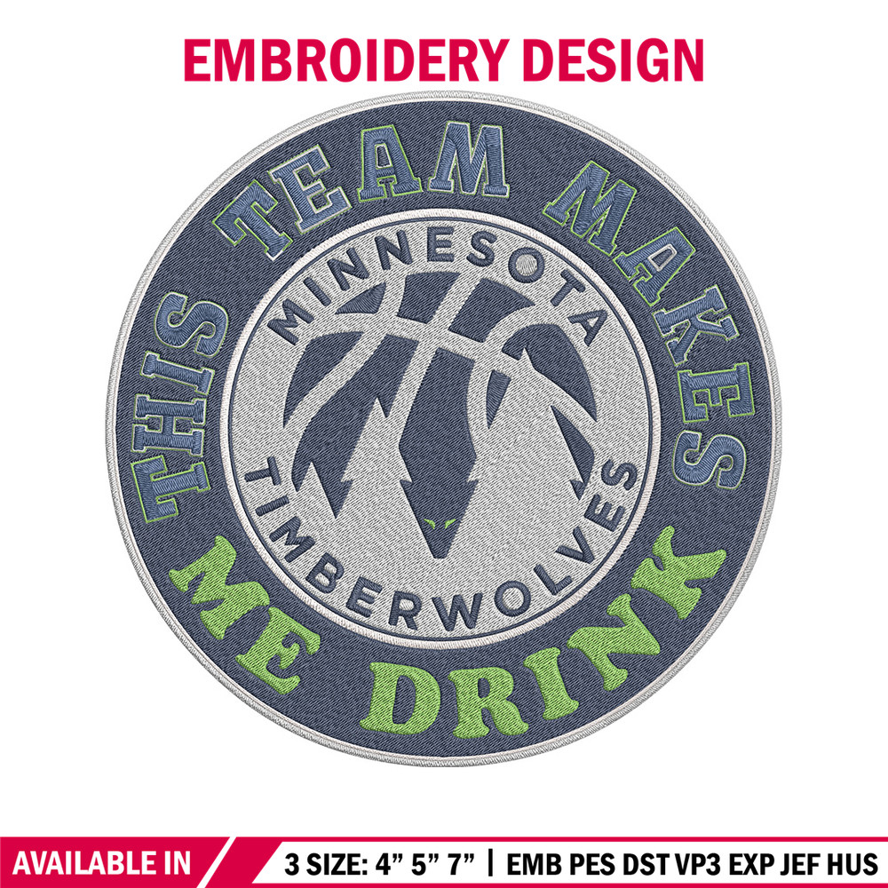 Timberwolves basketball embroidery design, NBA embroidery, Sport embroidery, Embroidery design, Logo sport embroidery..jpg