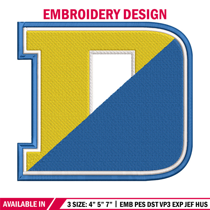 University of Delaware logo embroidery design,NCAA embroidery, Sport embroidery, logo sport embroidery,Embroidery design.jpg
