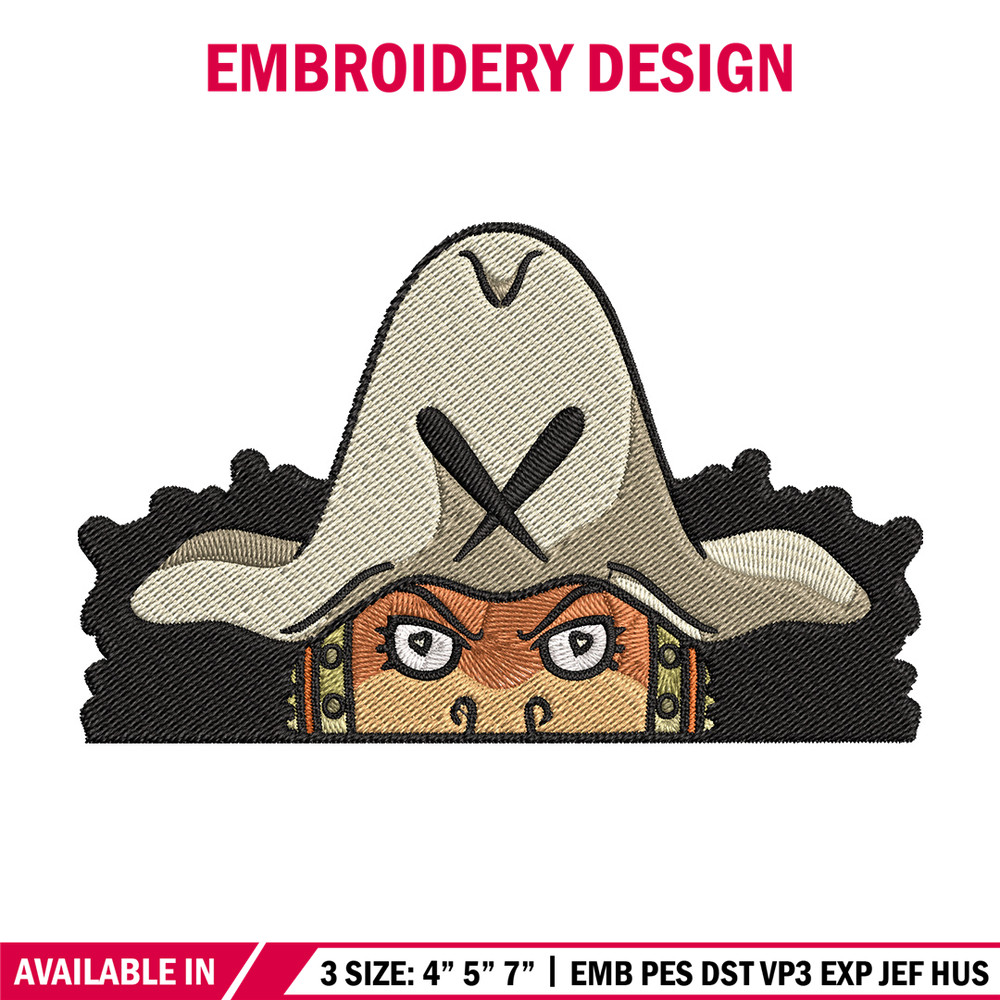 Usopp Peeker Embroidery Design, One piece Embroidery, Embroidery File, Anime Embroidery, Anime shirt, Digital download..jpg