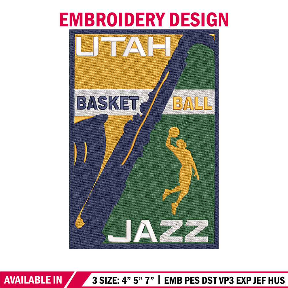 Utah Jazz logo embroidery design, NBA embroidery, Sport embroidery,Embroidery design, Logo sport embroidery.jpg