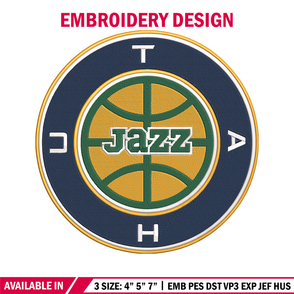 Utah Jazz logo embroidery design, NBA embroidery, Sport embroidery,Embroidery design,Logo sport embroidery.jpg