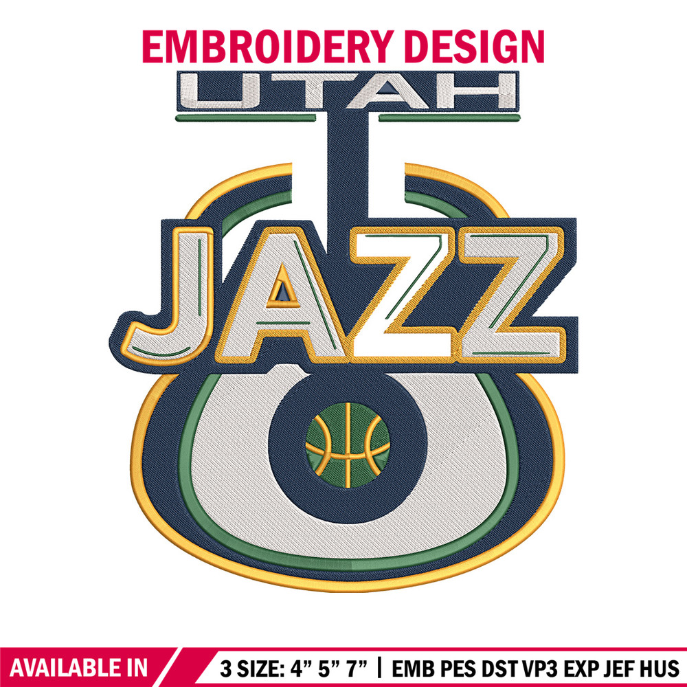 Utah Jazz logo embroidery design, NBA embroidery,Sport embroidery,Embroidery design, Logo sport embroidery.jpg