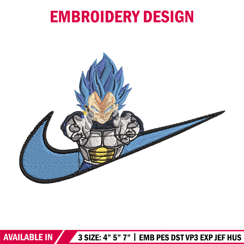 Vegeta Blue Embroidery Design, Dragonball Embroidery, Embroidery File, Nike Embroidery, Anime shirt, Digital download.jpg