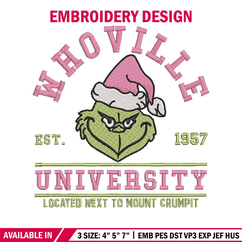 Whoville est1957 embroidery design, Grinch embroidery,Chrismas design, Embroidery shirt,Embroidery file,Digital download.jpg
