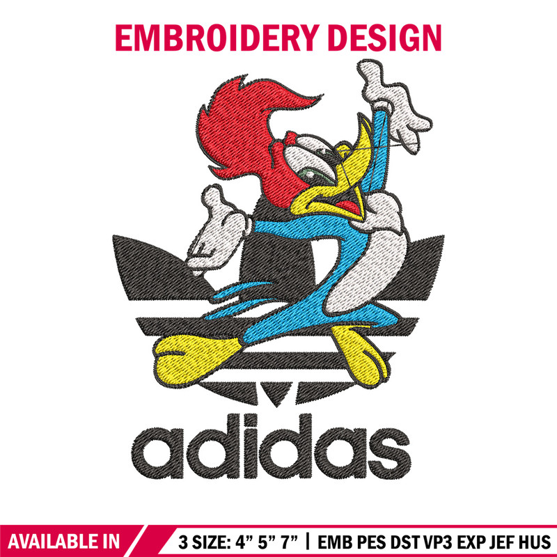 Woody cartoon Embroidery Design, Adidas Embroidery, Embroidery File, Brand Embroidery, Logo shirt, Digital download.jpg