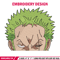 Zoro peeker Embroidery Design, One piece Embroidery, Embroidery File, Anime Embroidery,Anime shirt,Digital download.jpg