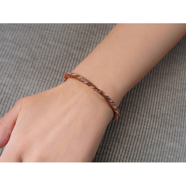 Copper wire wrapped bracelet bangle (13)-01.jpeg
