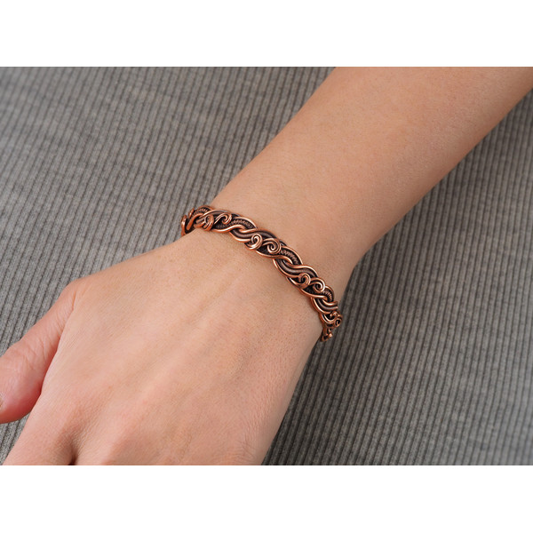Copper wire wrapped bracelet bangle (24)-01.jpeg