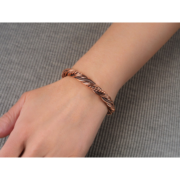 Copper wire wrapped bracelet bangle (33)-01.jpeg