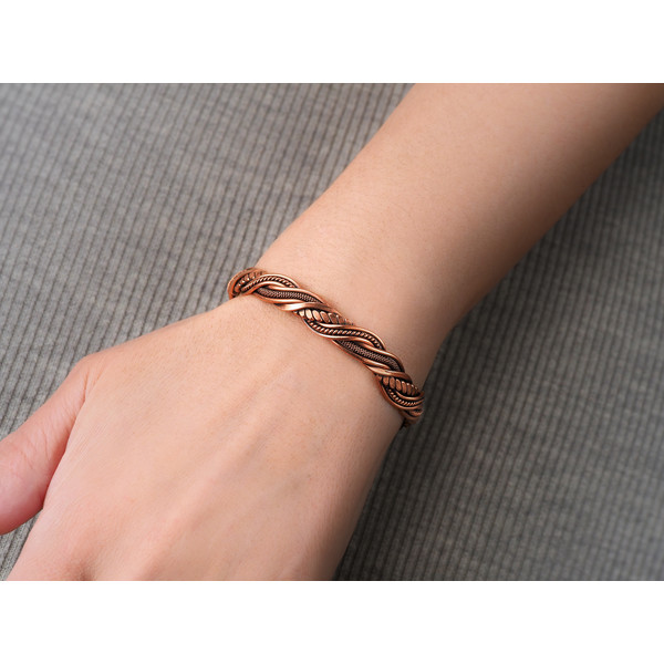 Copper wire wrapped bracelet bangle (4)-01.jpeg