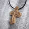 Orthodox Pendant Cross Made Of White Hornbeam 1