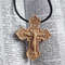 Orthodox Pendant Cross Made Of White Hornbeam 4